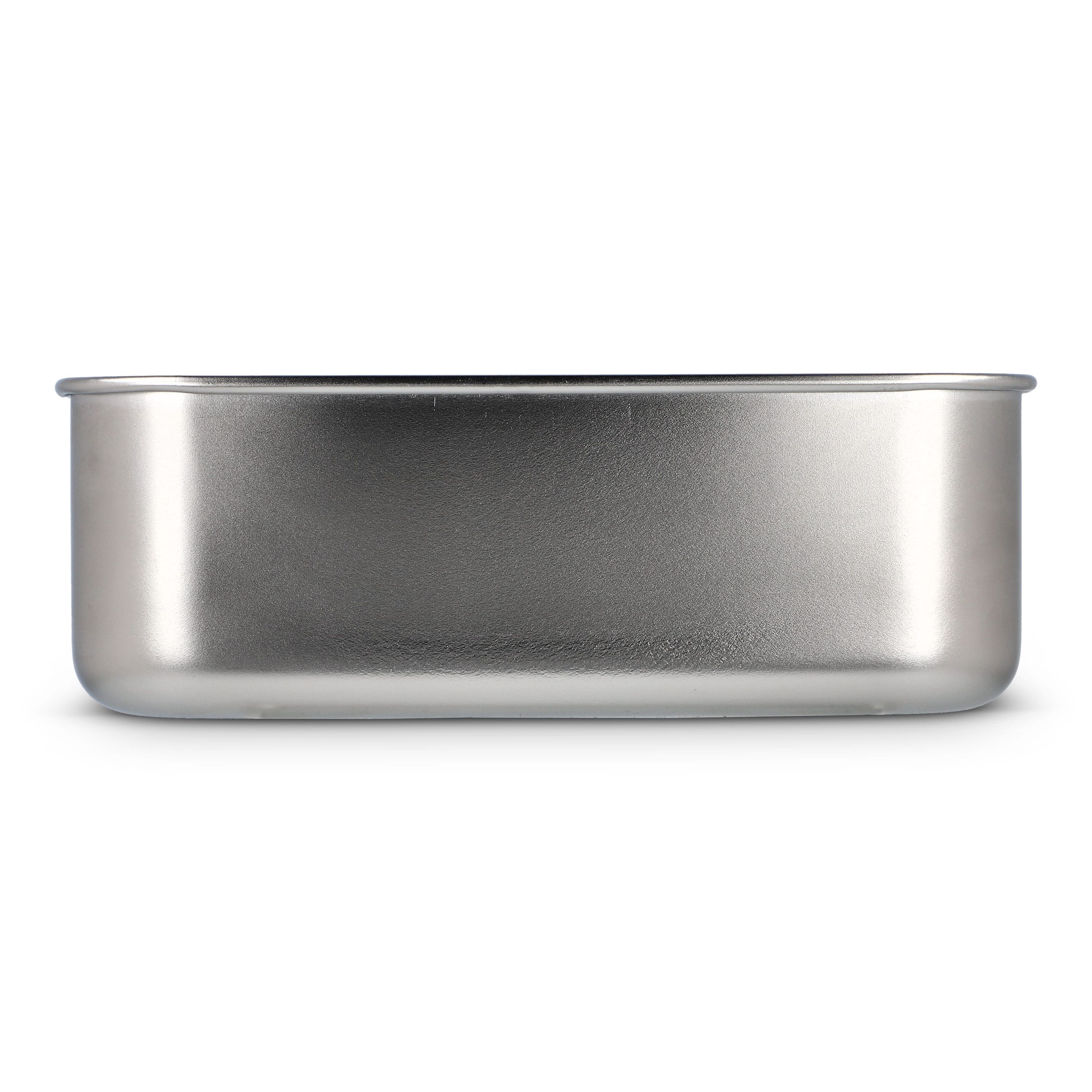 Edelstahl-Brotdose mit Bambusdeckel - silber-709
