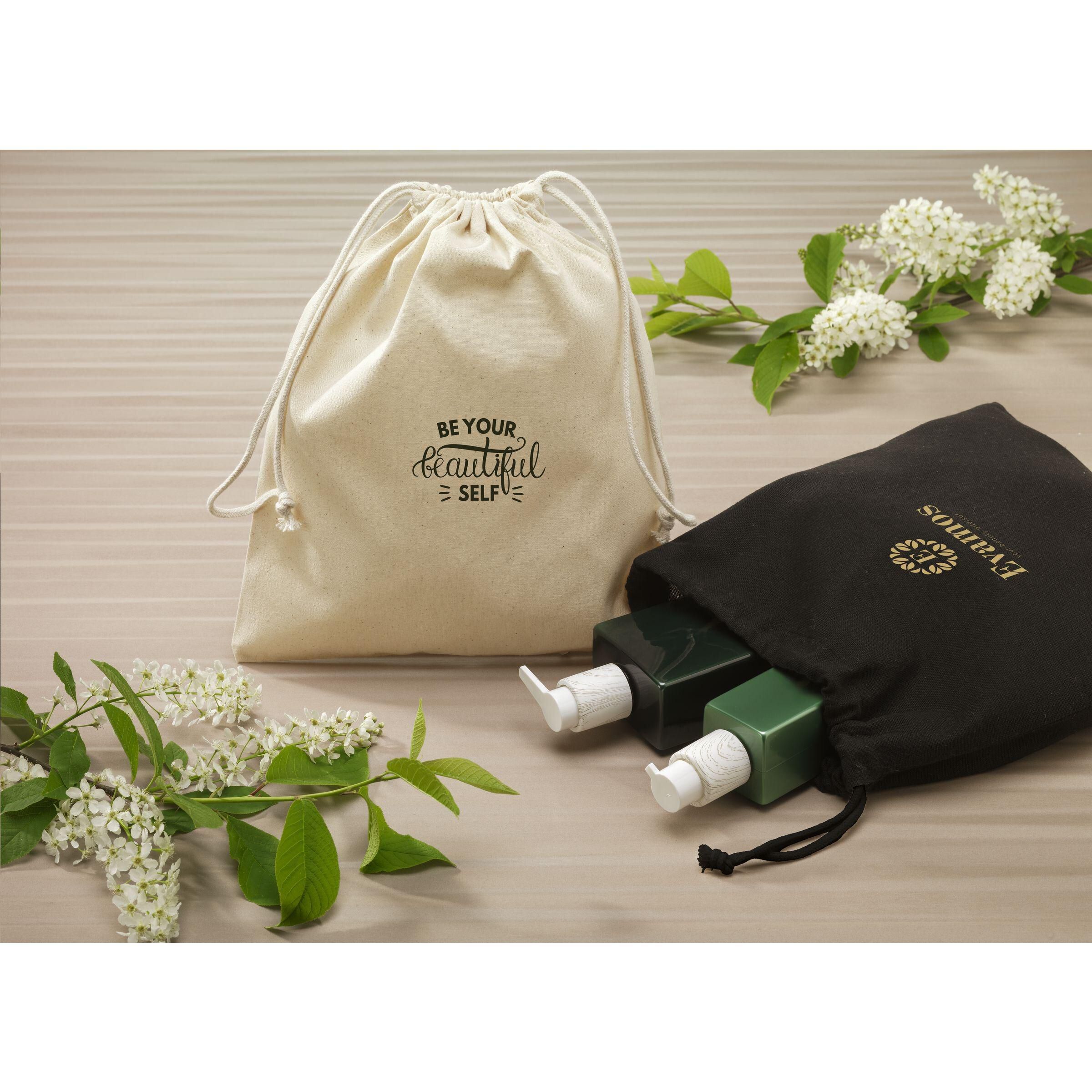 Gift Pouch GRS Recycled Cotton (150 g/m²) M - schwarz-421