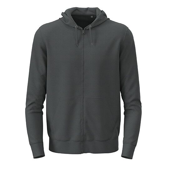 Classic Zip Hoodie - slate grey solid-257
