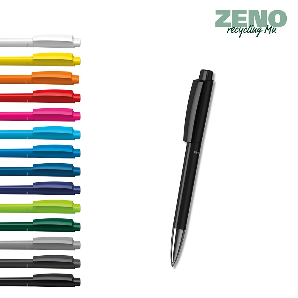 Druckkugelschreiber Zeno recycling Mn - hellblau-606