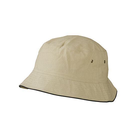 Fisherman Piping Hat - khaki - black-262