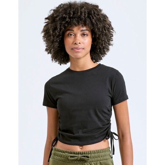 Women´s Ruched Crop Top - white-259