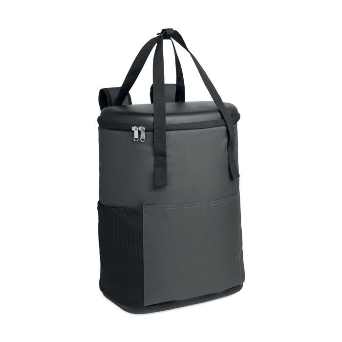 Kühlrucksack 600D RPET COLDI - steingrau-323
