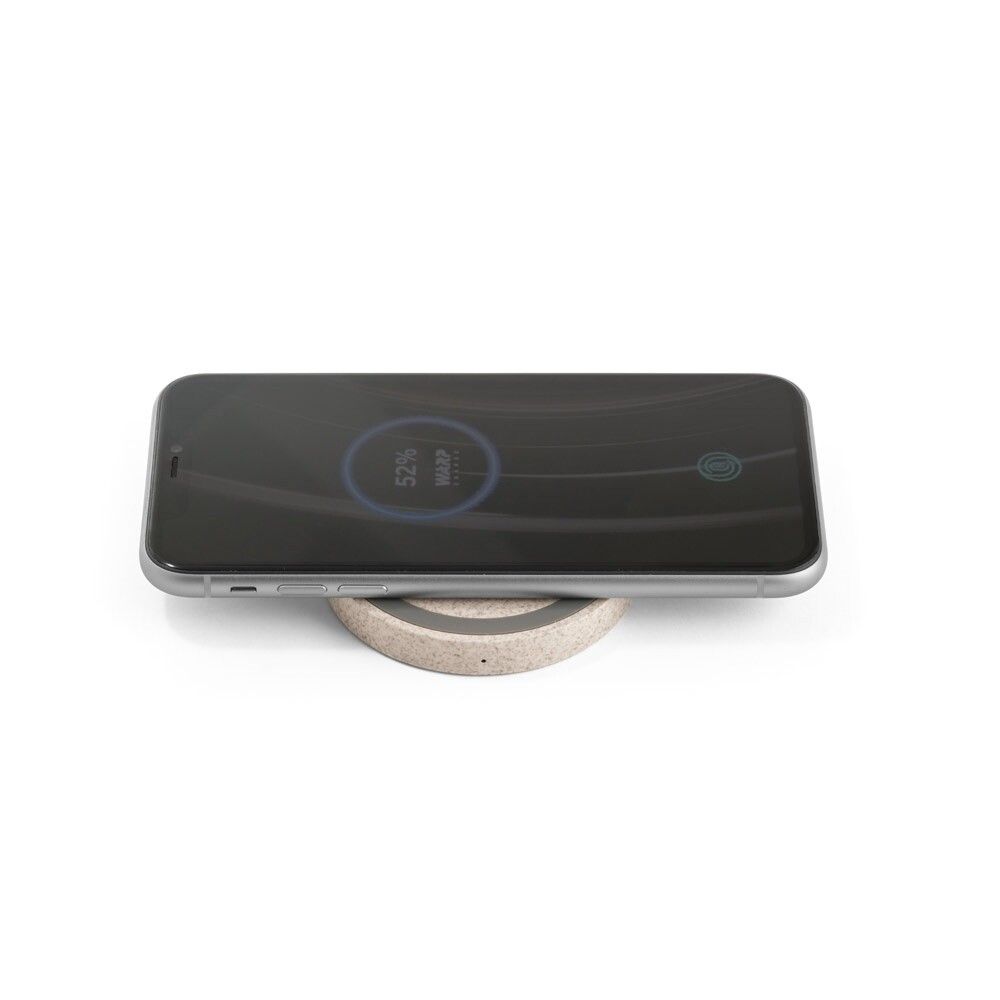 CUVIER 5W wireless Ladegerät aus ABS und Strohfaser - natur-330