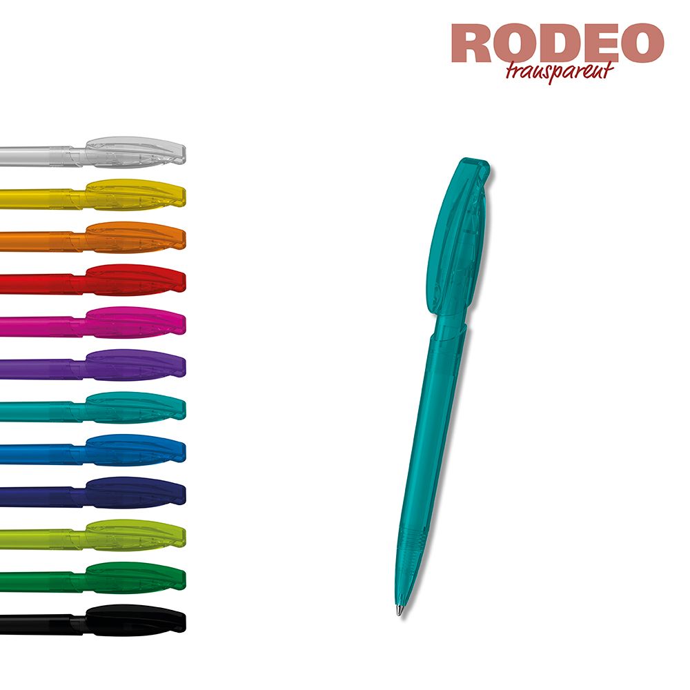 Druckkugelschreiber Rodeo transparent - violett transparent-164