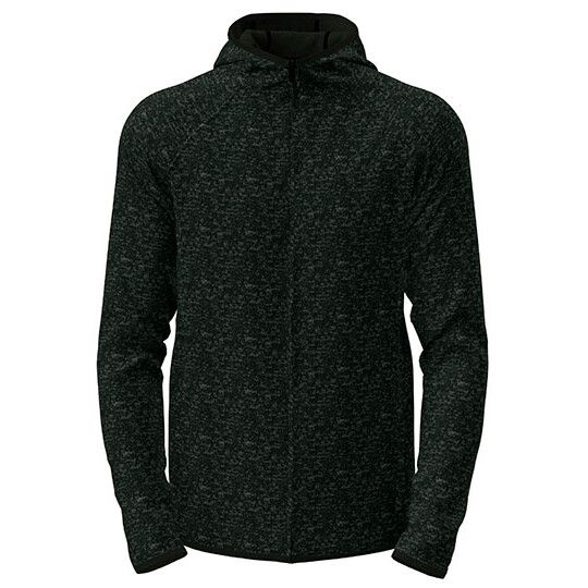 Lux Hooded Knitfleece Jacket - black opal heather-270