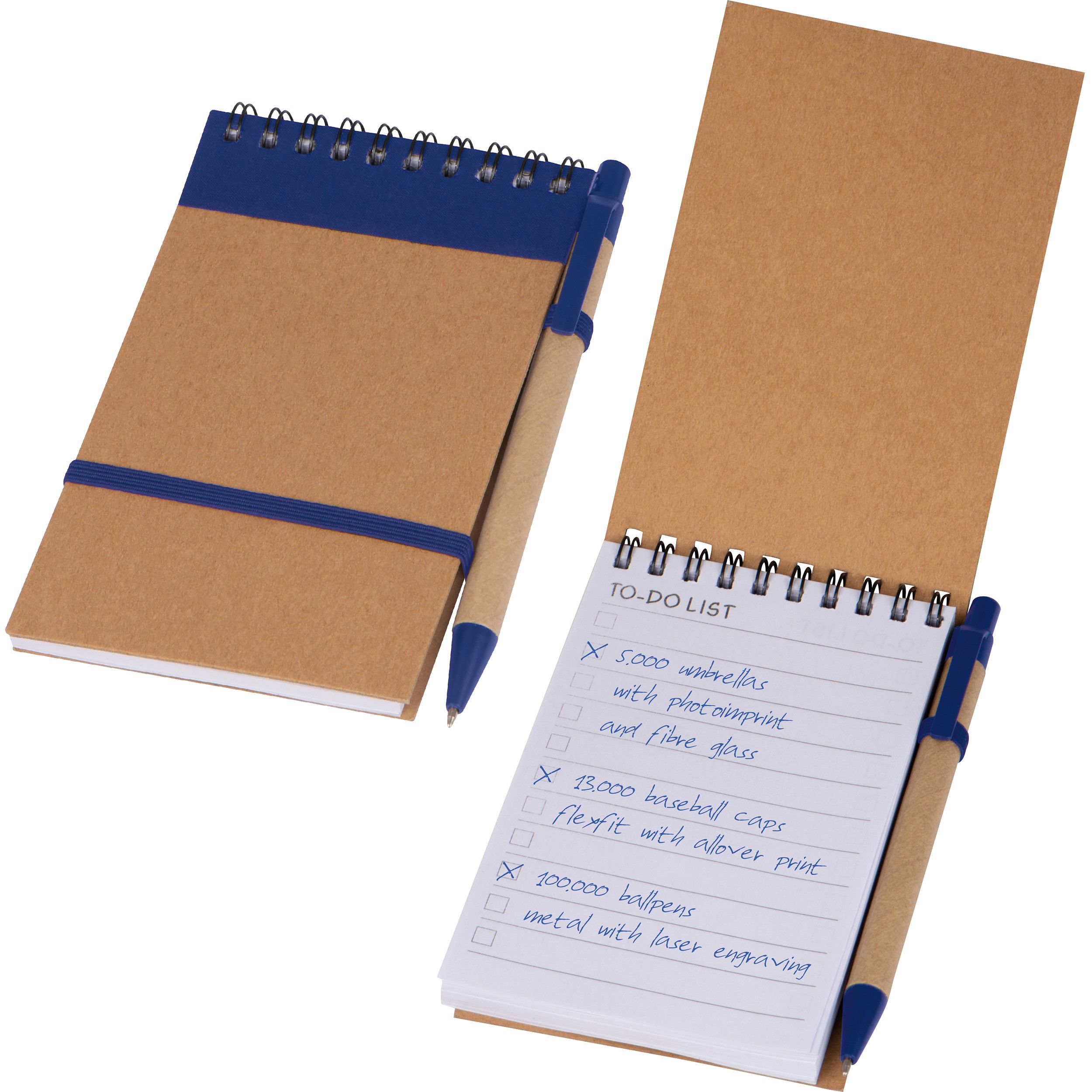 Ringbuch mit Kugelschreiber und "To do Liste" EUGENIO - blau-683