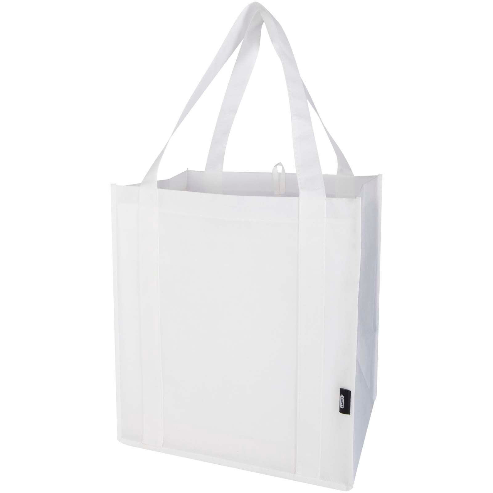 Liberty Tragetasche mit hartem Boden aus recyceltem GRS Non Woven 6 L - weiss-528