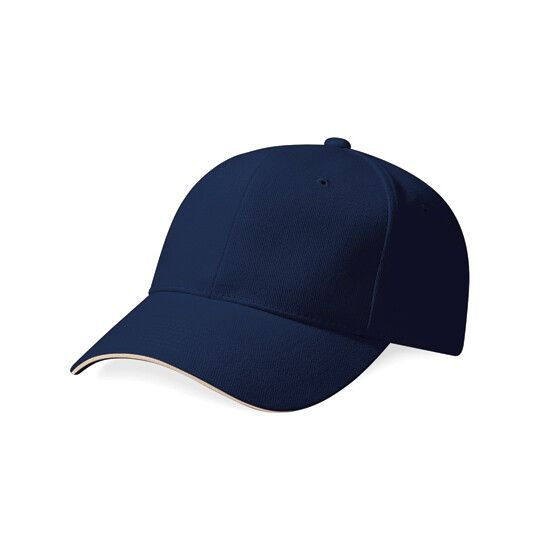 Pro-Style Heavy Brushed Cotton Cap - french navy - stone-88