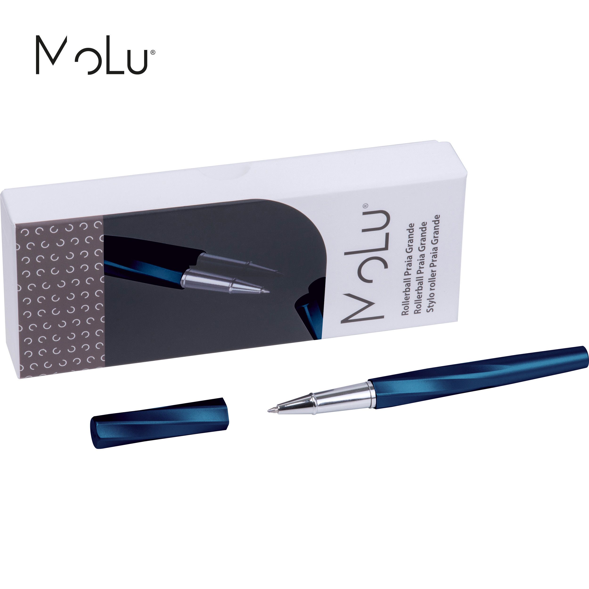 MoLu Messing Rollerball Praia Grande - dunkelblau-509