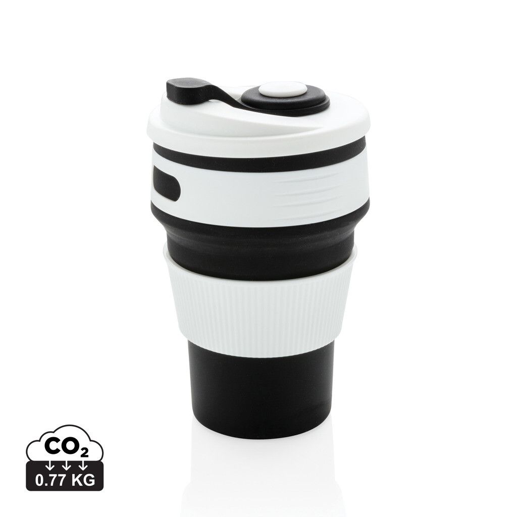 faltbarer Silikon-Becher - schwarz-636
