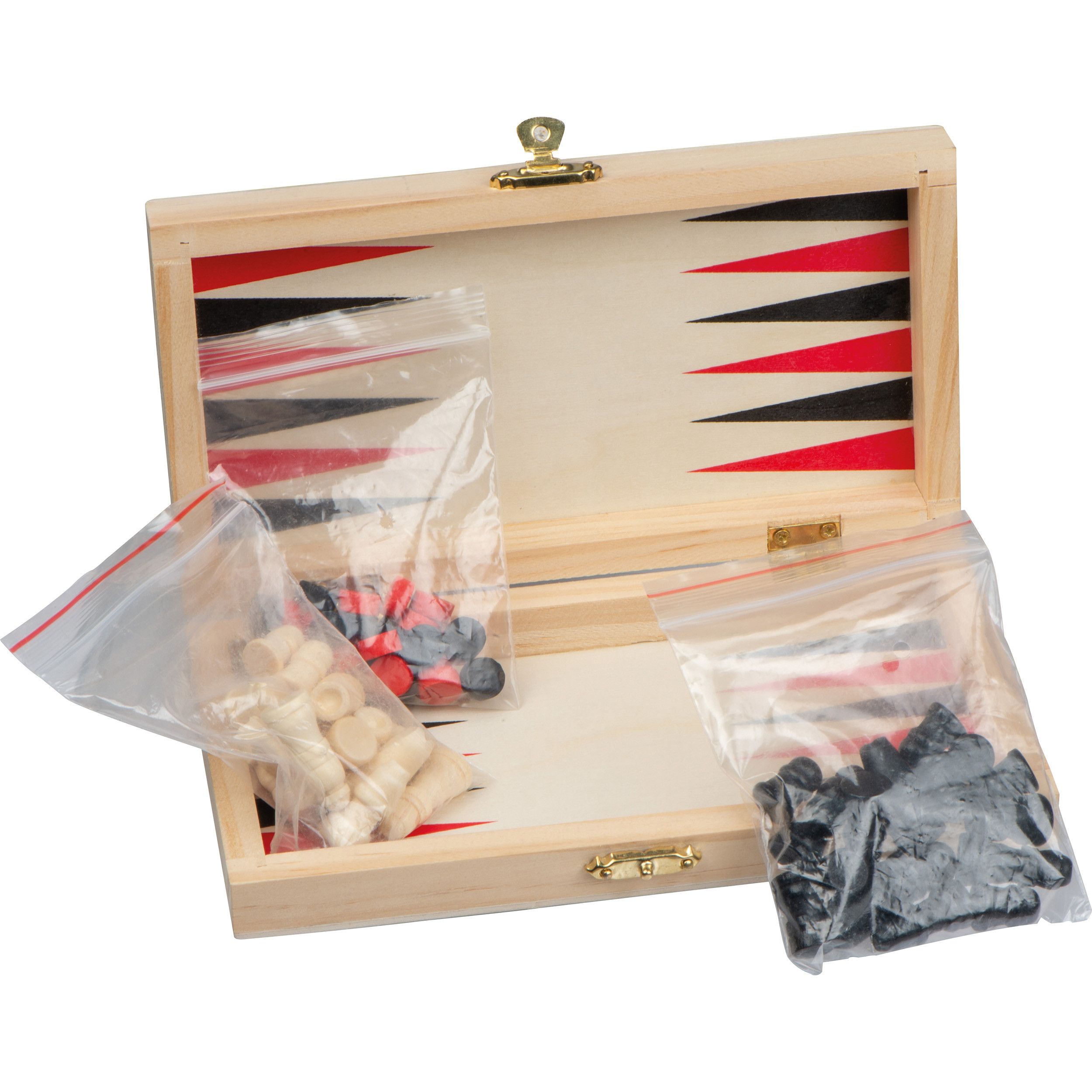 Backgammon - Schach -Dame Spiel - beige-352