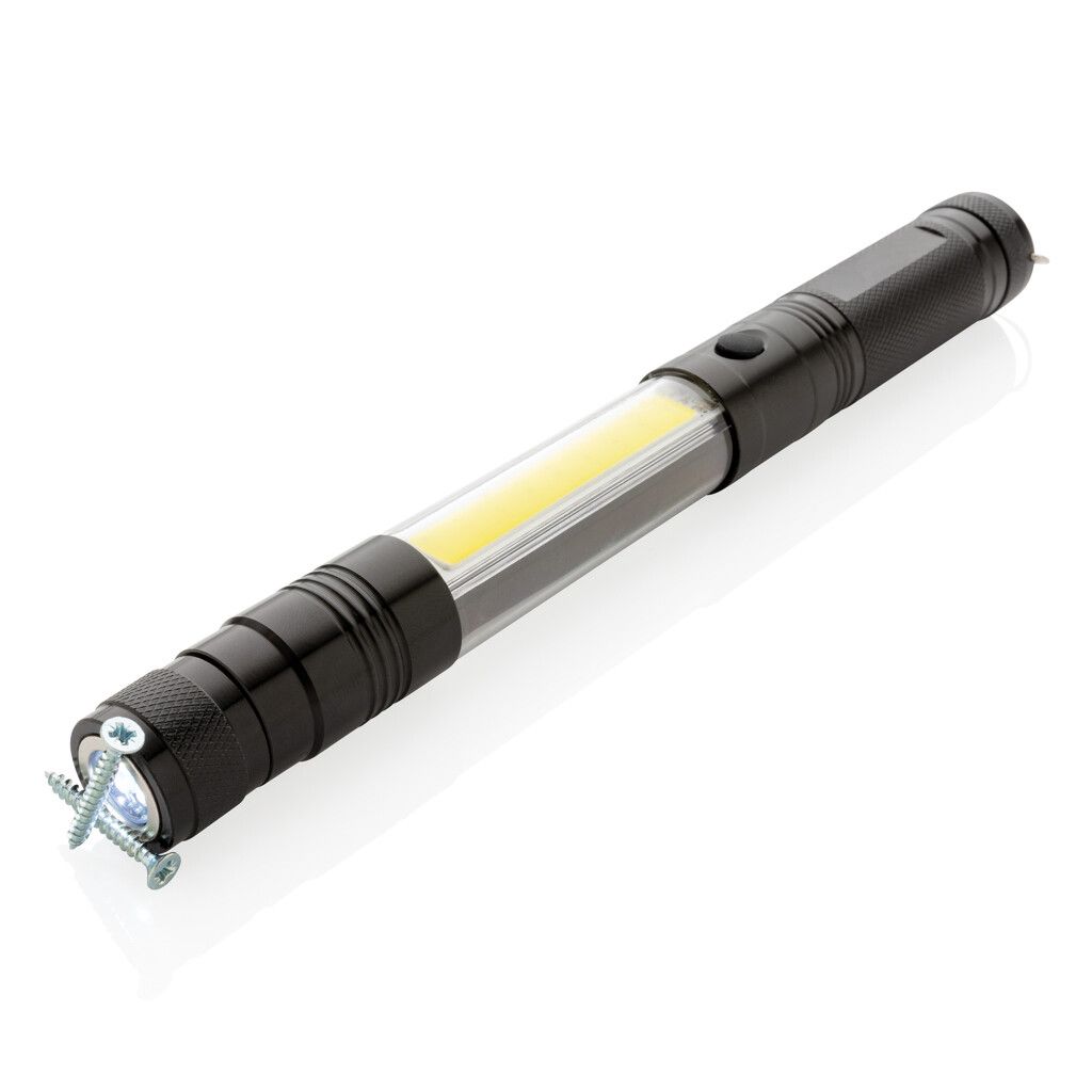 Große Teleskop-Leuchte mit COB - schwarz-639