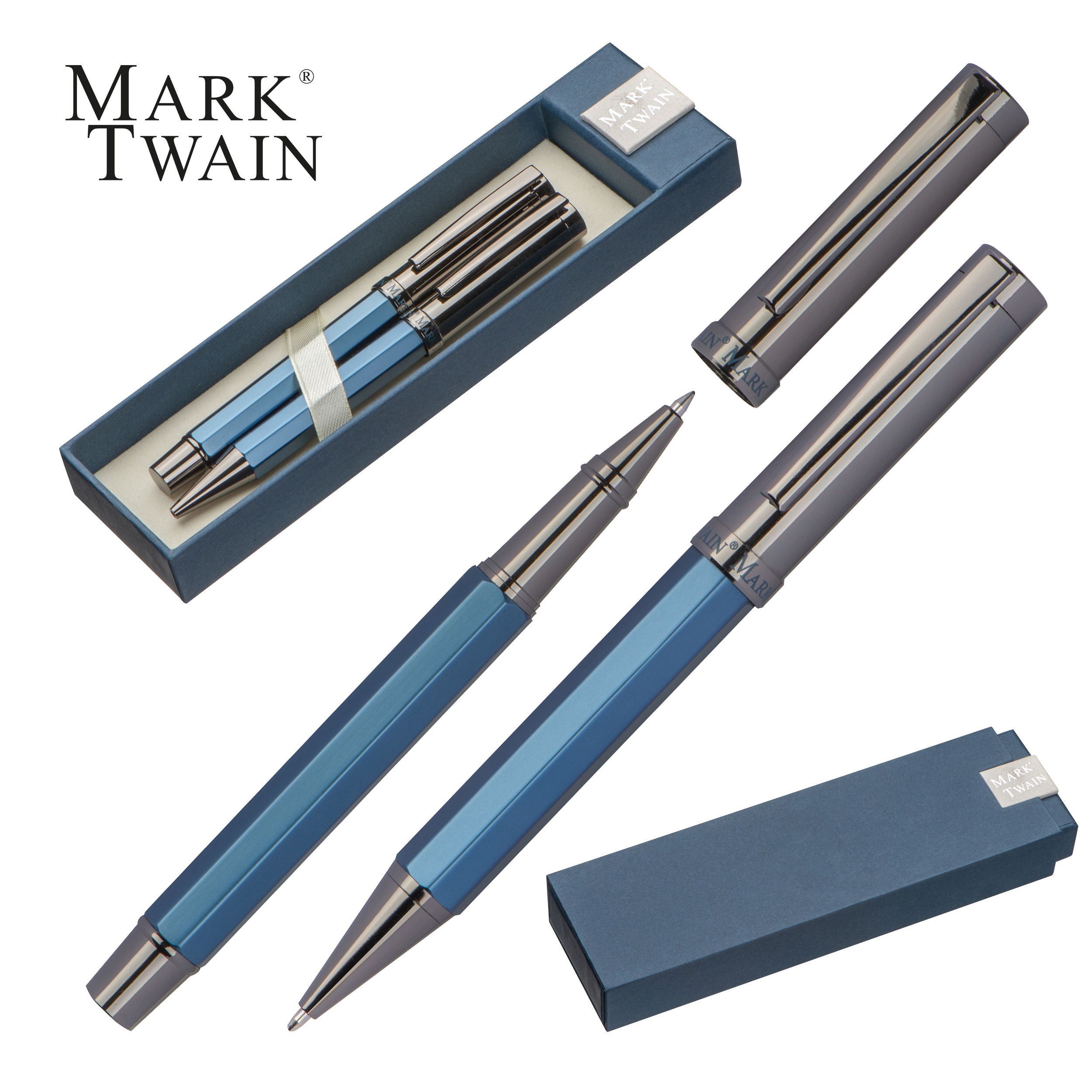 Mark Twain Schreibset - dunkelblau-33