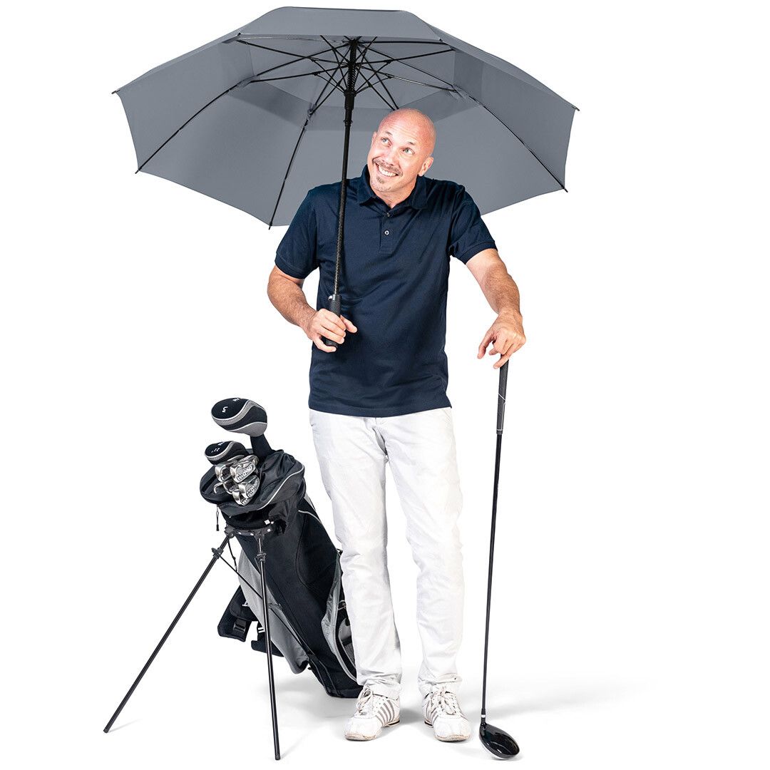AC-Golf-/Gästeschirm Fibermatic XL Vent Ø133 cm - grau-351
