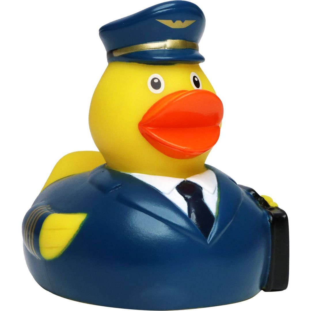 Quietsche-Ente Pilot - bunt-15