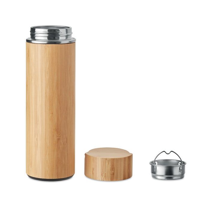 Isolierflasche 400ml TAMPERE - holz-388