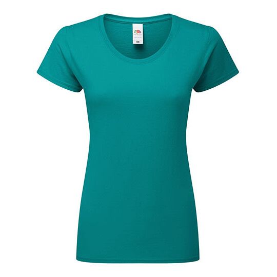 Ladies Iconic 195 Ringspun T - ocean teal-769