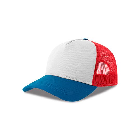 Rapper Cotton-S Cap - white - red - royal-637