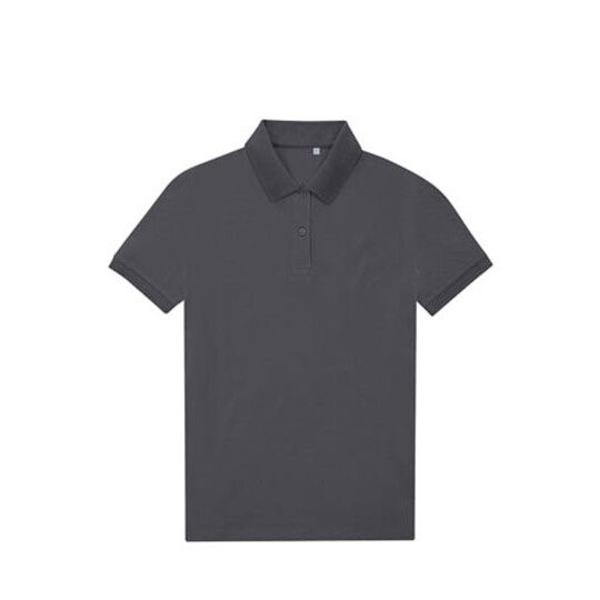 My Eco Polo 65/35 Women_° - dark grey solid - S-486