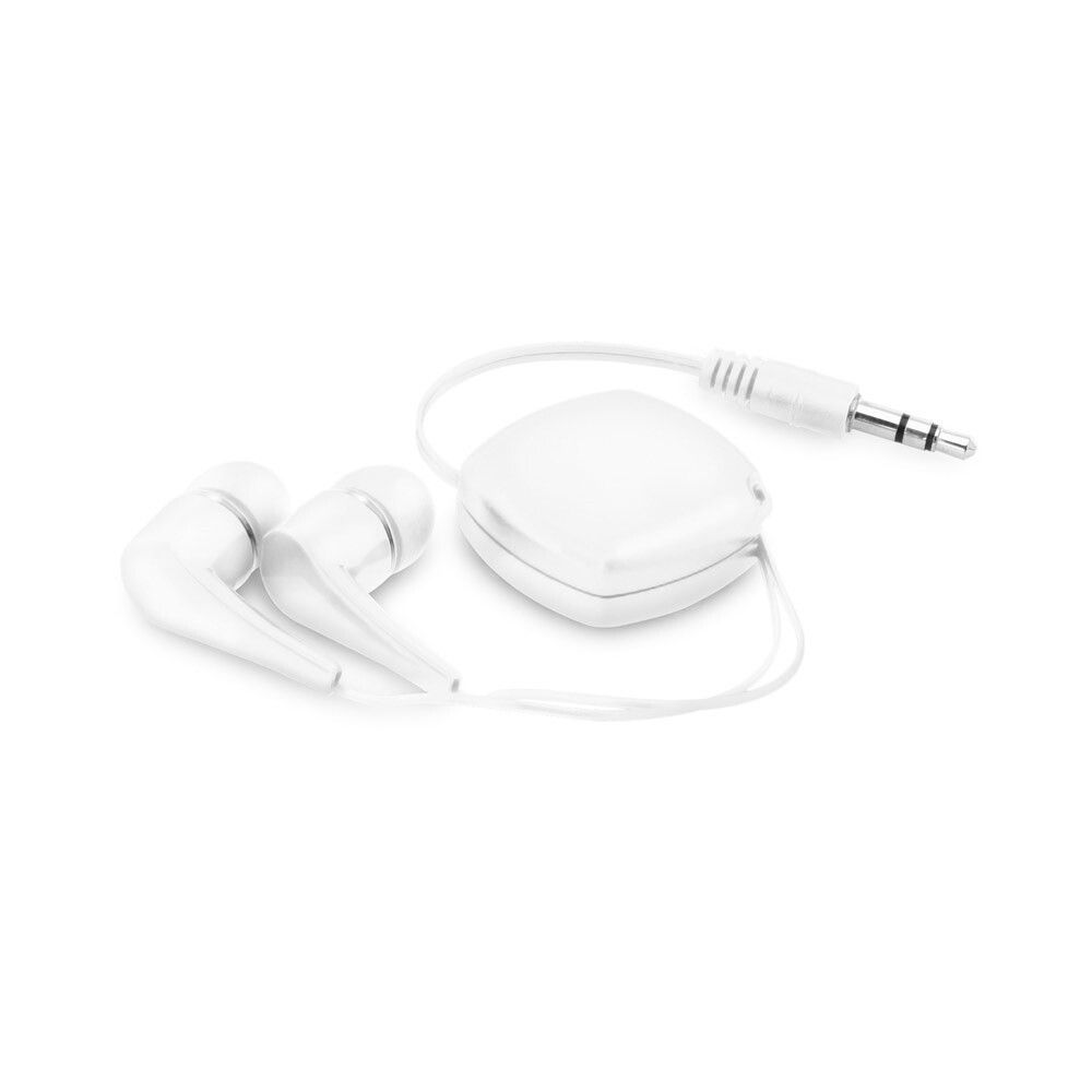 PINEL In-Ear Kopfhörer mit ausziehbarem 0.75 Meter Kabel aus ABS - weiß-178
