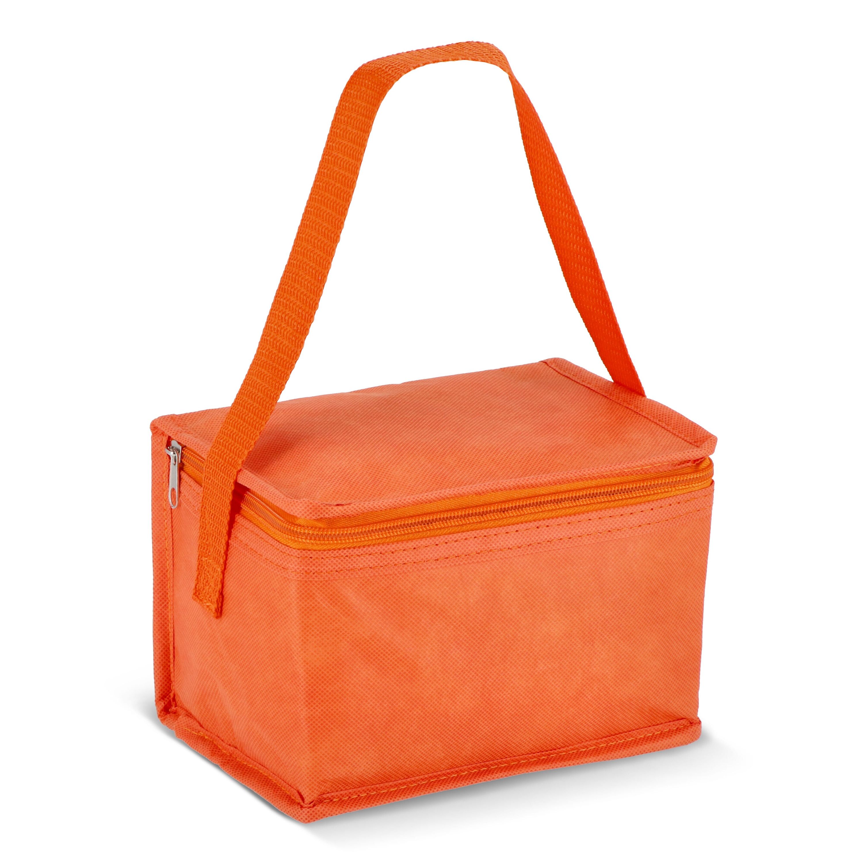 R-PET 6 Dosen-Kühltasche Non Woven 20x 13 x 12,5cm 75g/m² - orange-168