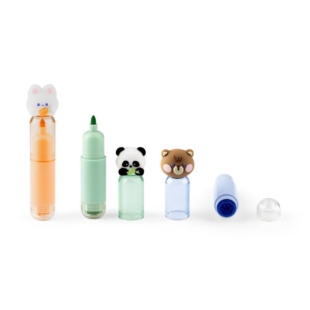 TROPICAL Set mit 3 Stiften für Kinder in ABS - natur-552