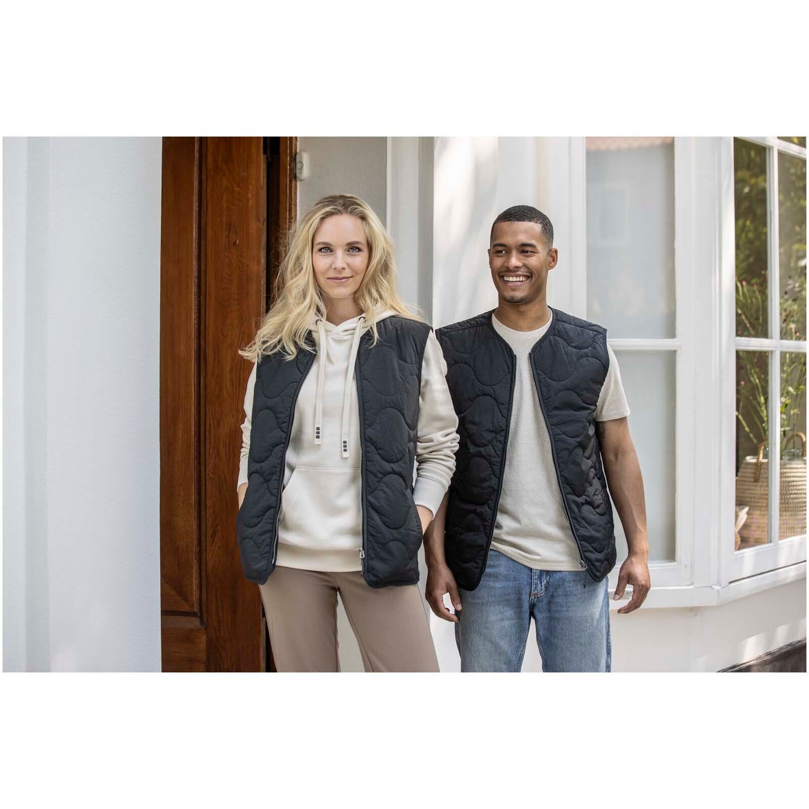 Quarz GRS-recycelte Thermoweste   - schwarz - XS-523