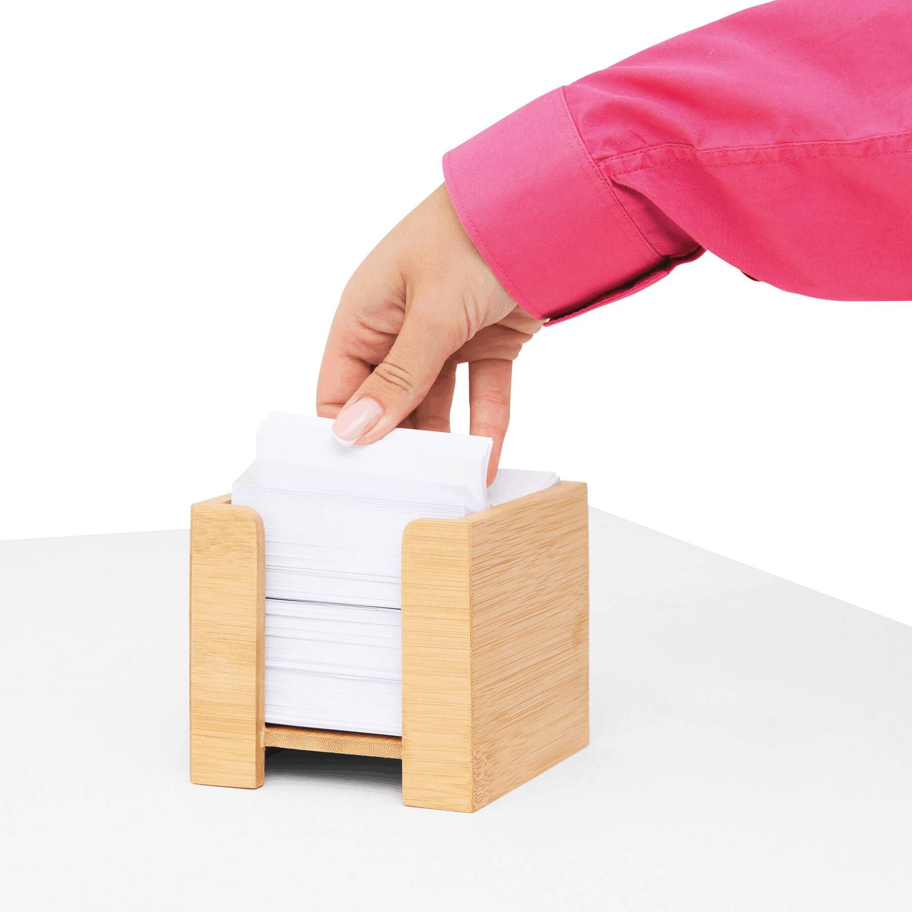 Zettelbox NEVER FORGET BAMBOO - braun-868