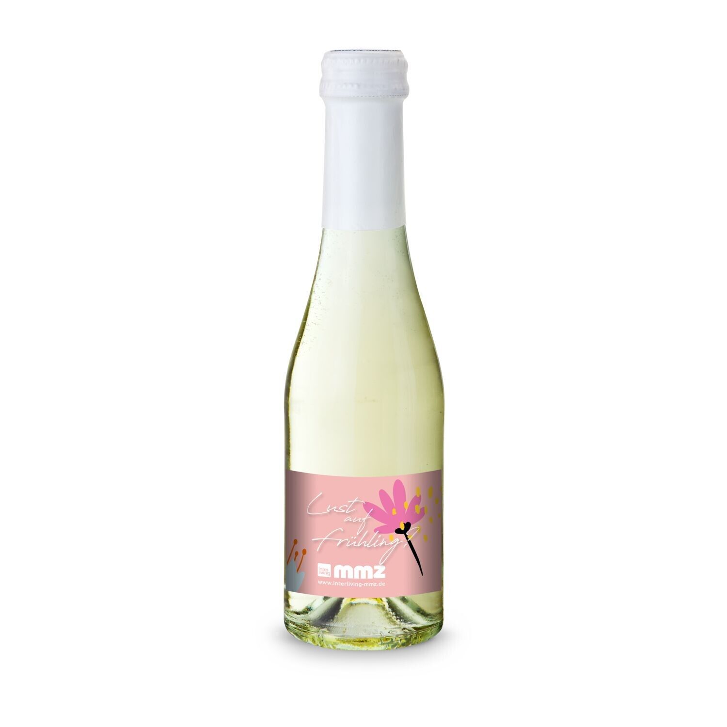 Promo Secco Piccolo - Flasche klar, 0,2 l - Kapselfarbe Weiß-284