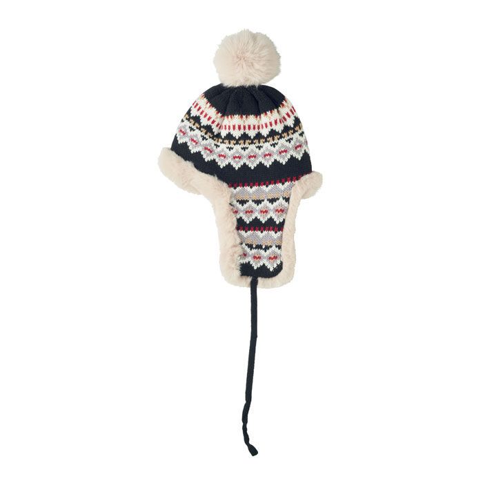 Gestrickte Ohrenmütze YULONG - schwarz-11