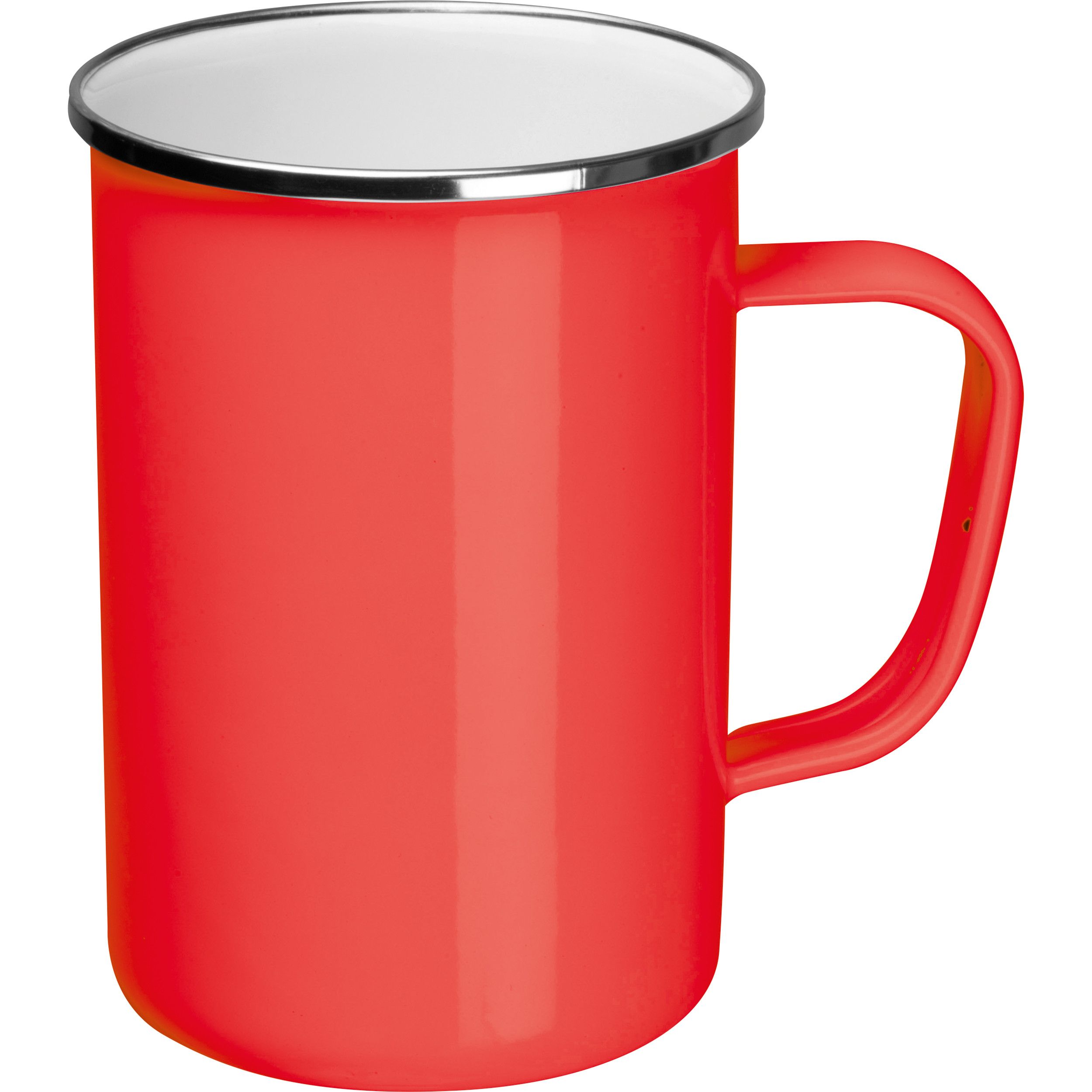 Emaille Tasse - rot-127