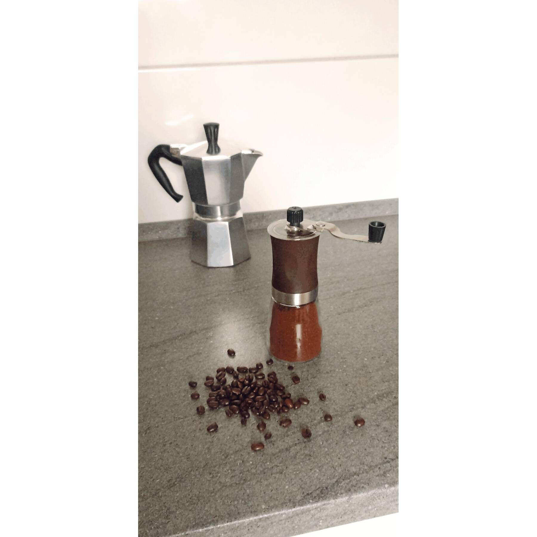 Kaffeemühle AROMATICALLY - braun - silber - transparent-462