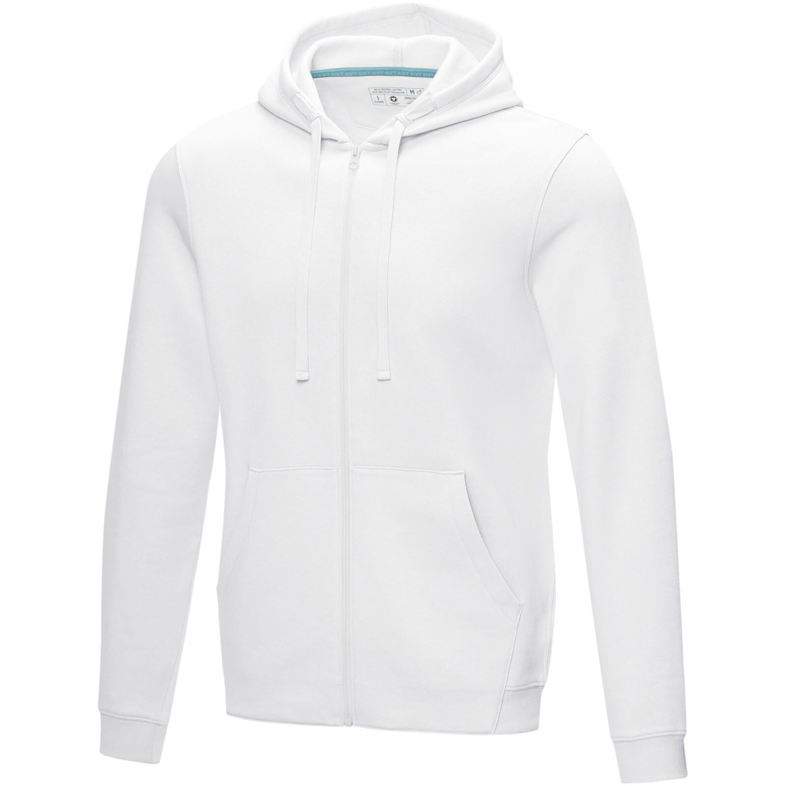Ruby Hoodie mit durchgehendem Reißverschluss aus Bio-Material für Herren - weiss - XXL-459