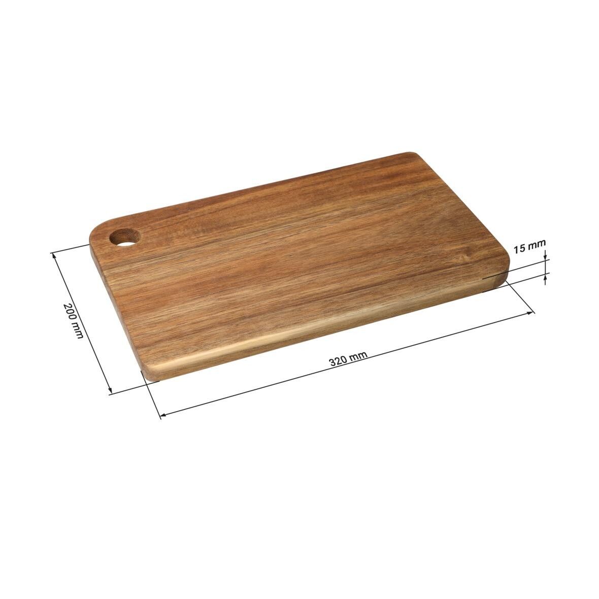 Schneidbrett Acacia 32x20 cm - natur-612