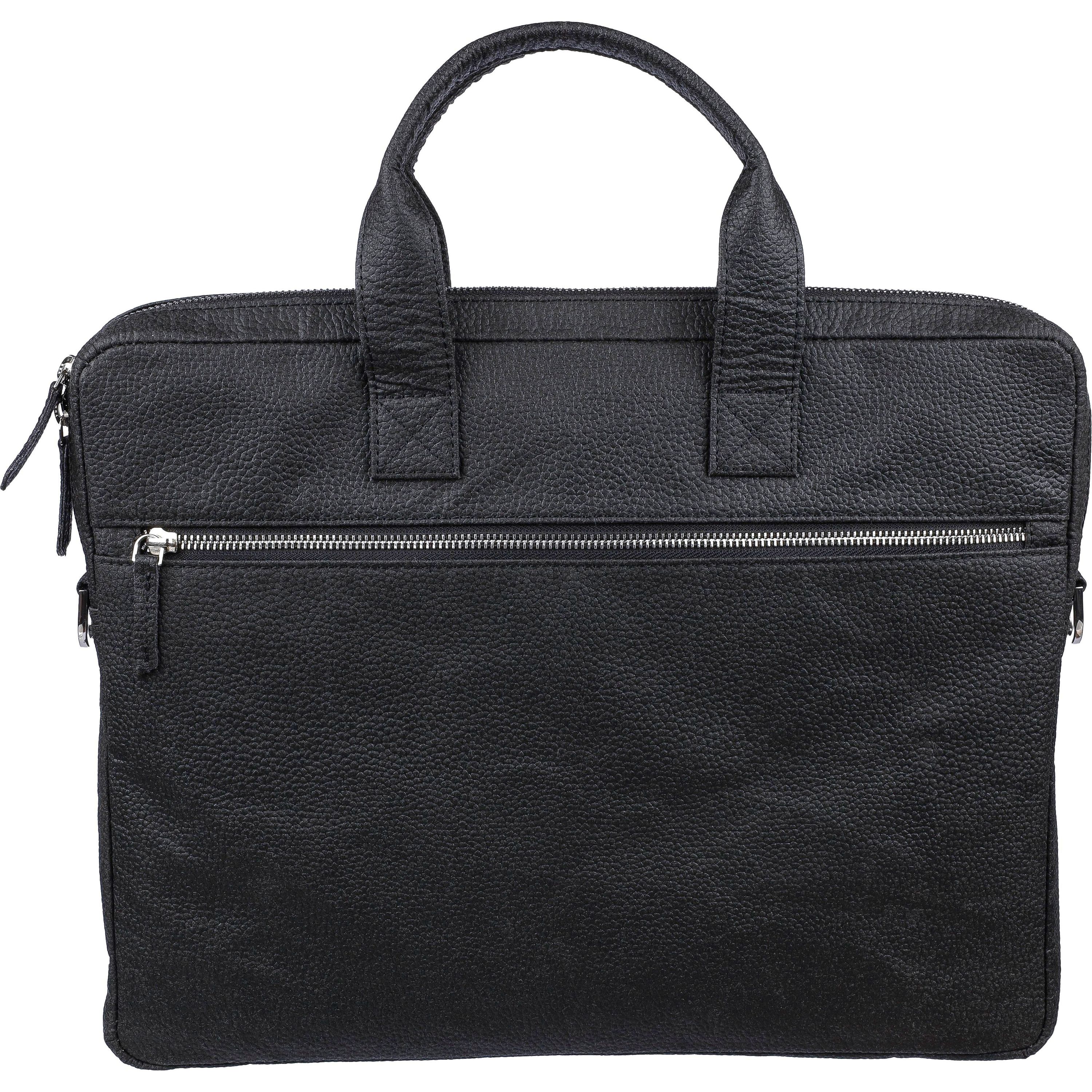 Laptoptasche Lillian aus Tomatenleder - schwarz-653