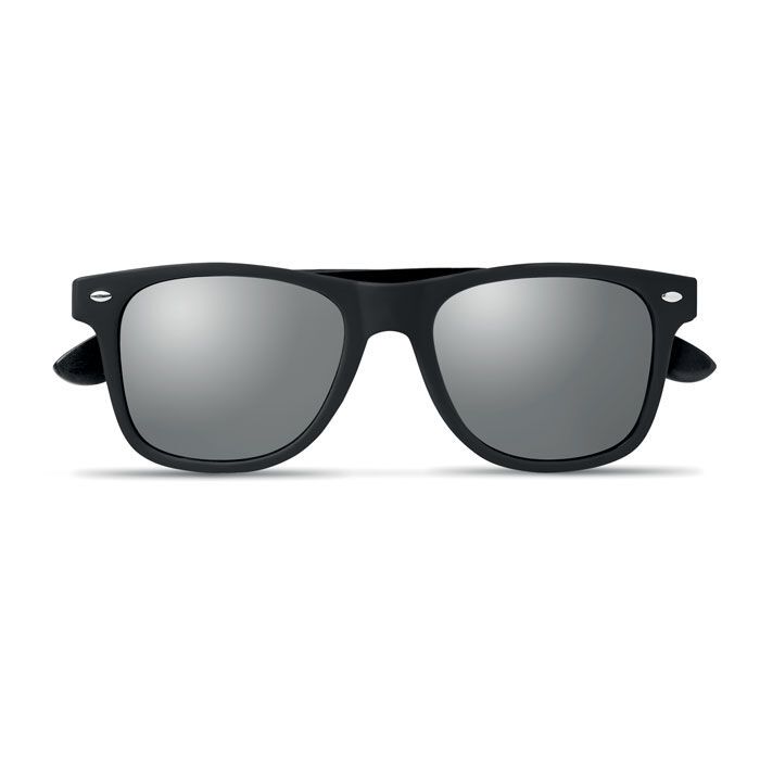 Sonnenbrille mit Bambus RHODOS - silber glänzend-51