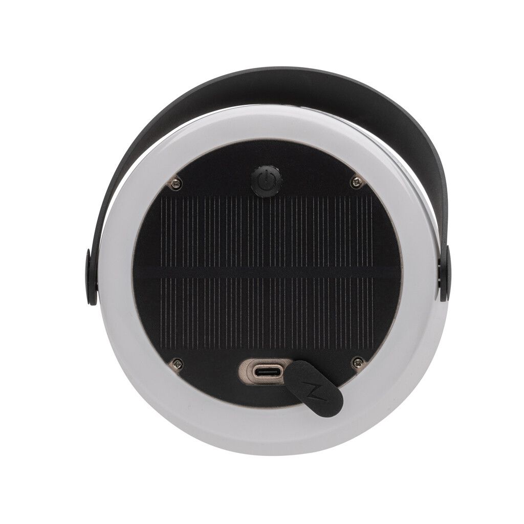 SolarGlow Außenleuchte aus RCS rec. Kunststoff mit USB-Lampe - weiß-394