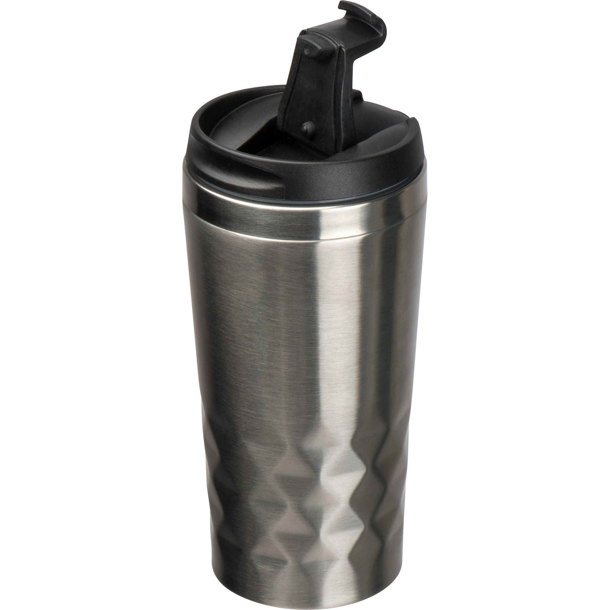 Trinkbecher mit Muster, 400ml - silbergrau-633