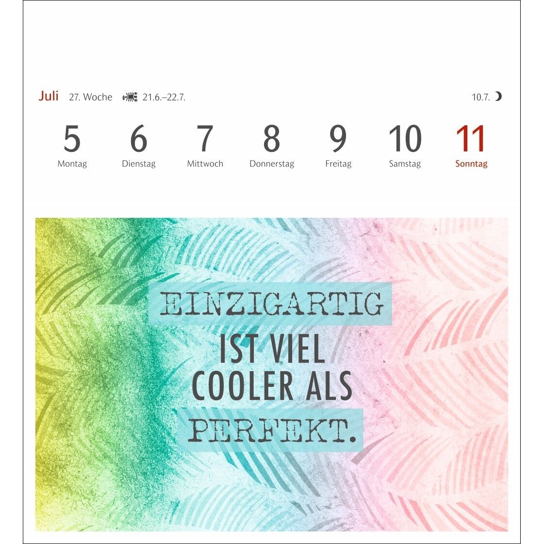 Positive-Sprüche-Kalender Postkartenkalender-395