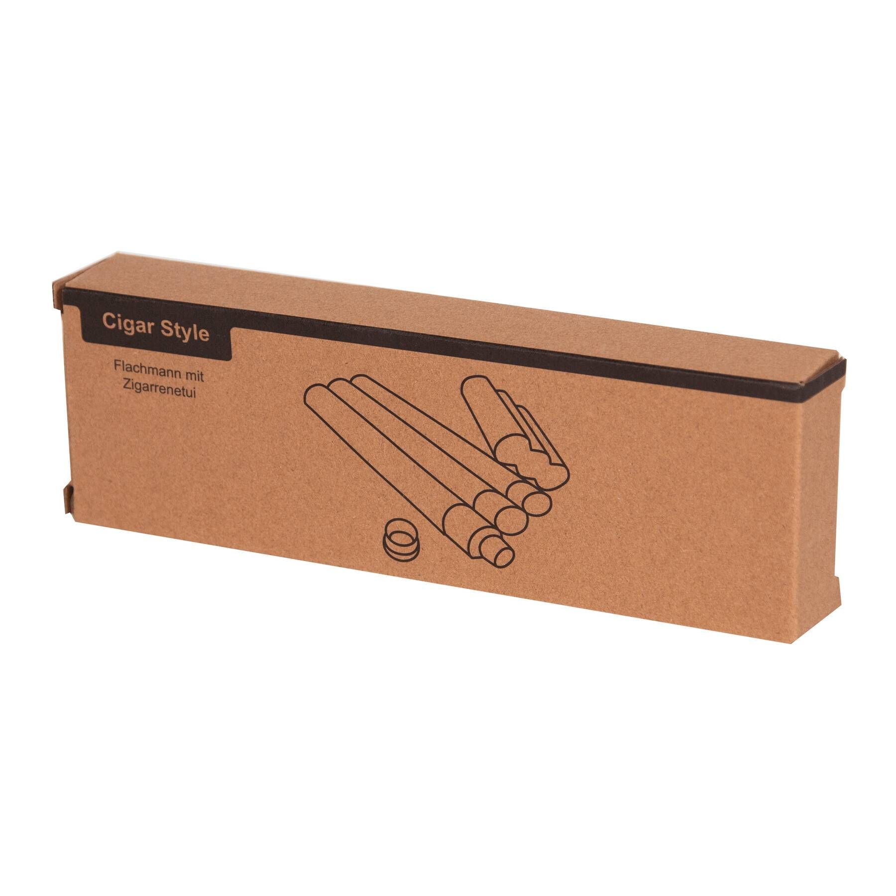 Flachmann CIGAR STYLE - silber-541