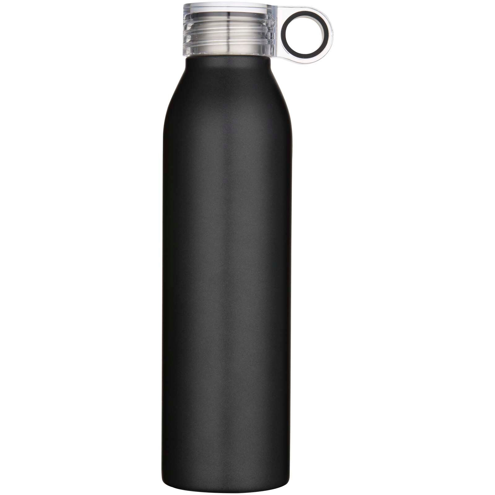 Grom 650 ml RCS-zertifizierte Trinkflasche aus recyceltem Edelstahl - schwarz-787