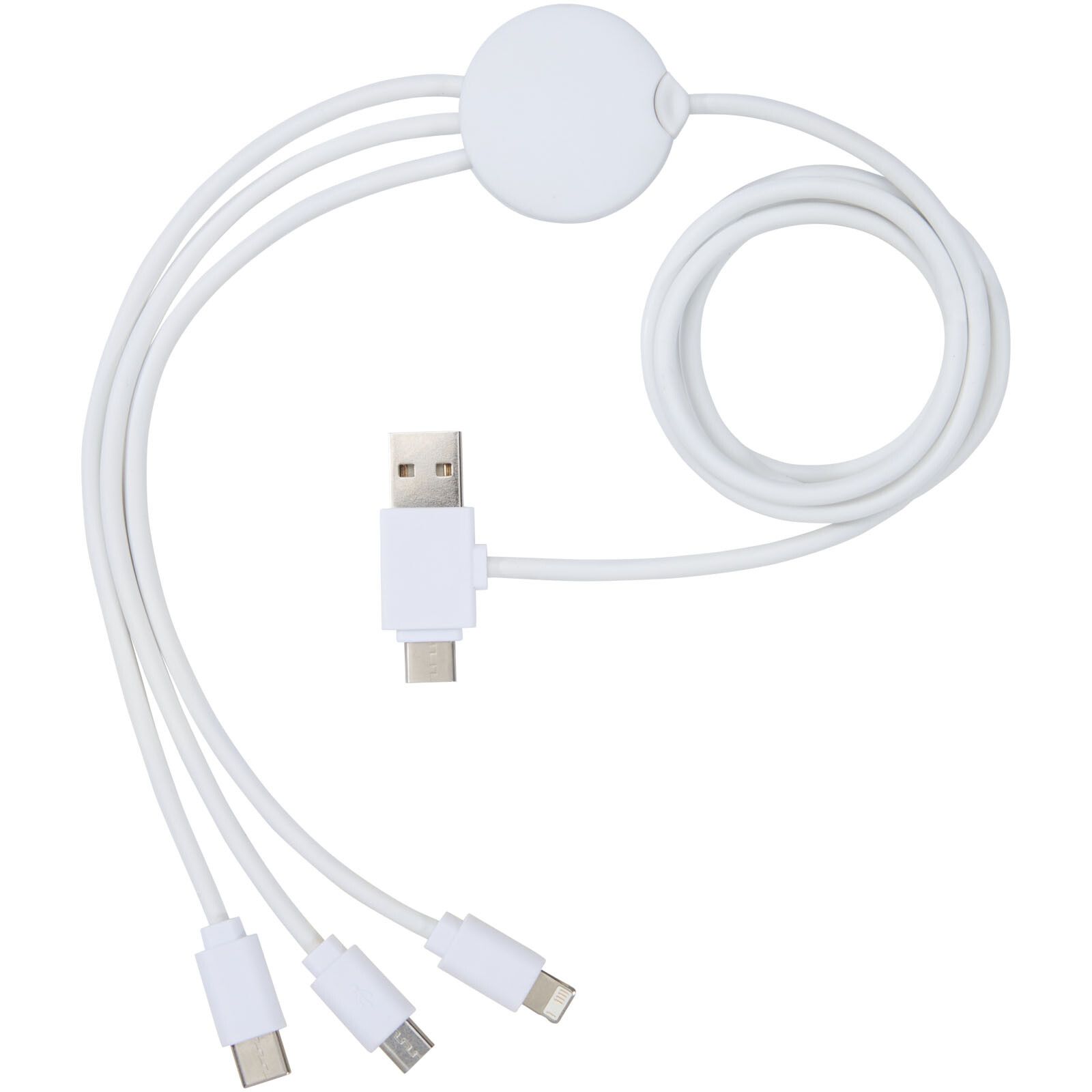 Pure 5-in-1-Ladekabel, antimikrobiell - weiss-148