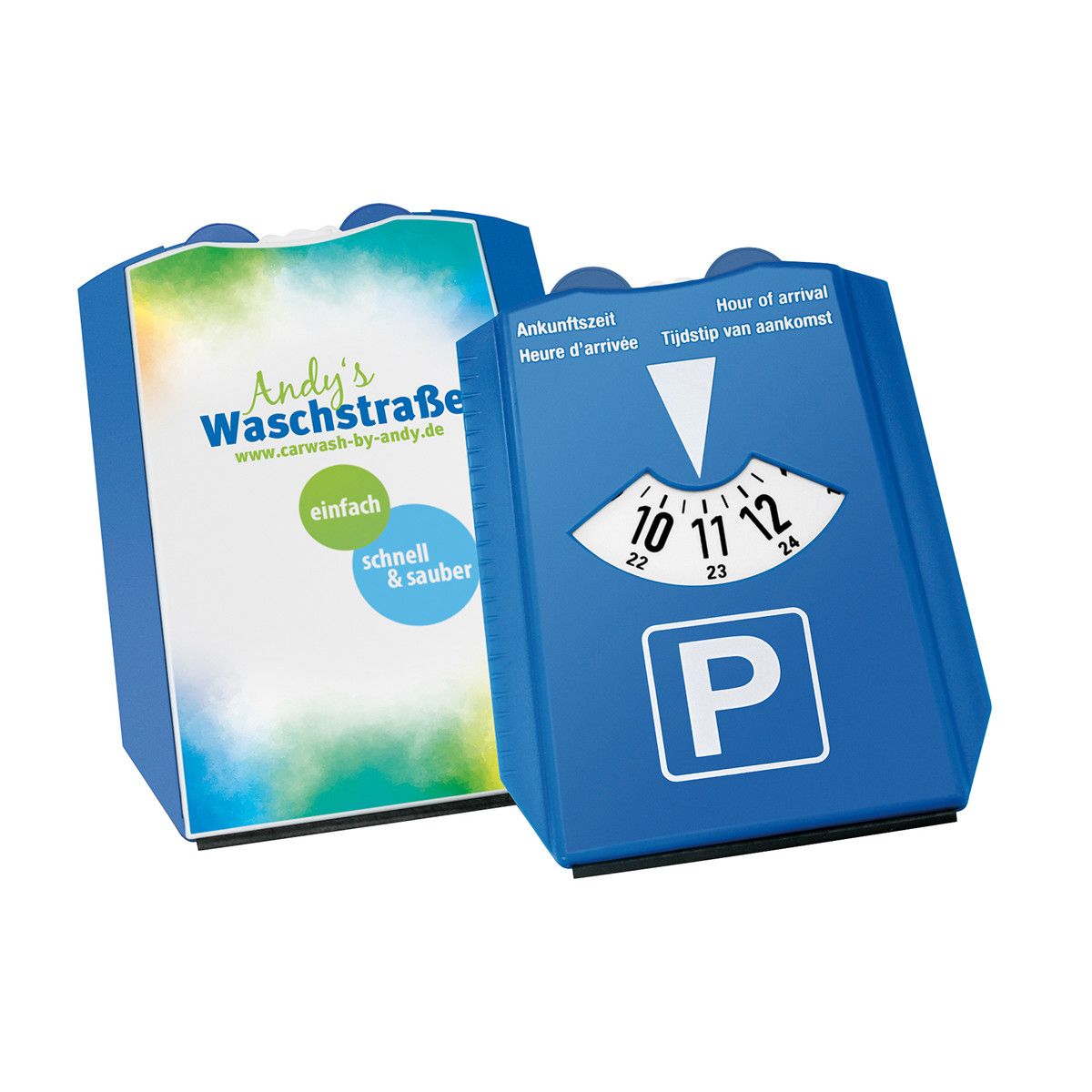 Parkscheibe Alpha Duo - blau, weiß, blau-508