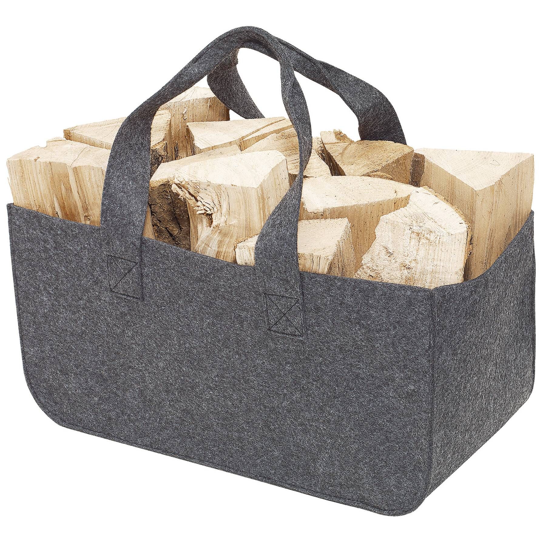 Kaminholz-Tasche HOMY - grau-586