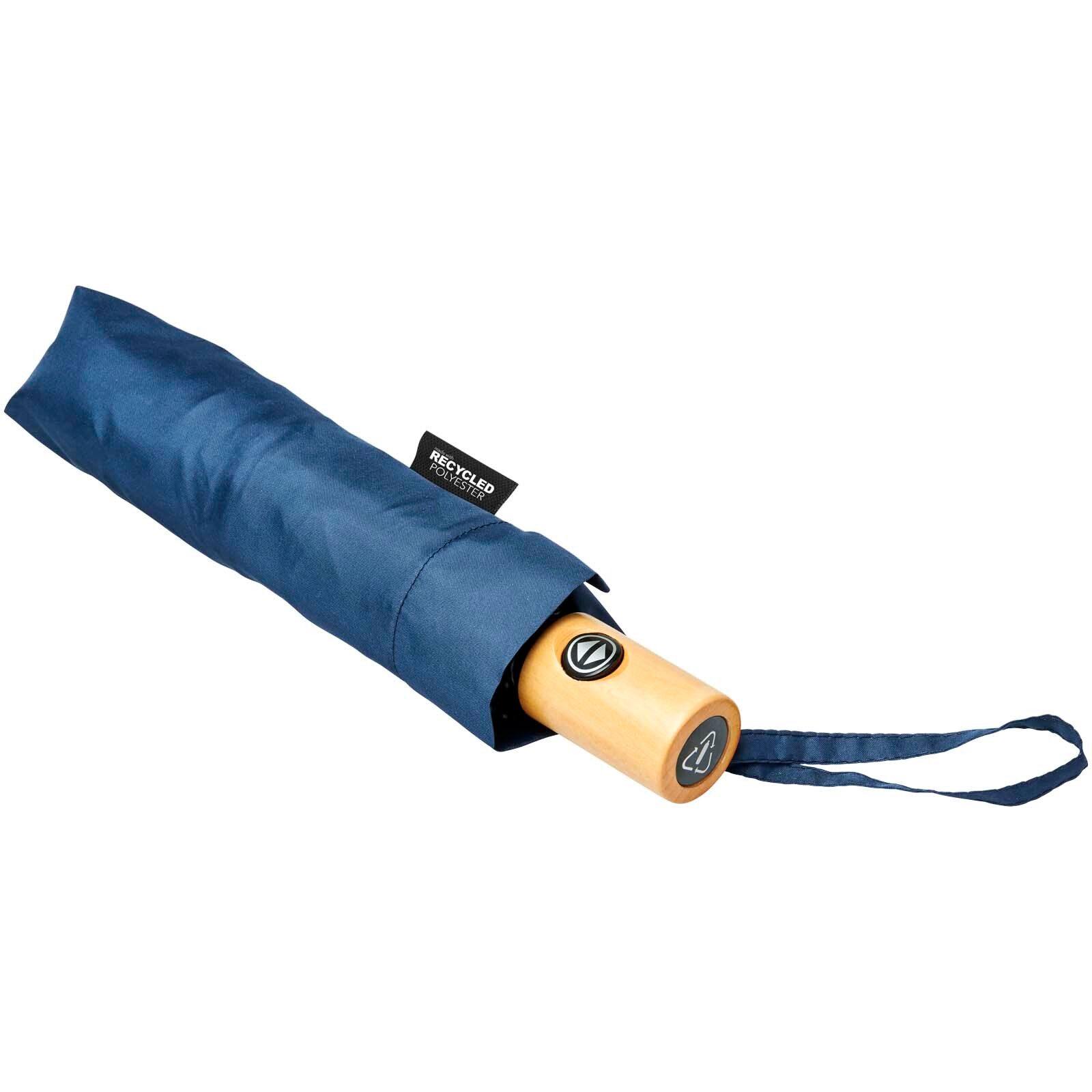 Bo 21" Vollautomatik Kompaktregenschirm aus recyceltem PET-Kunststoff - navy-895