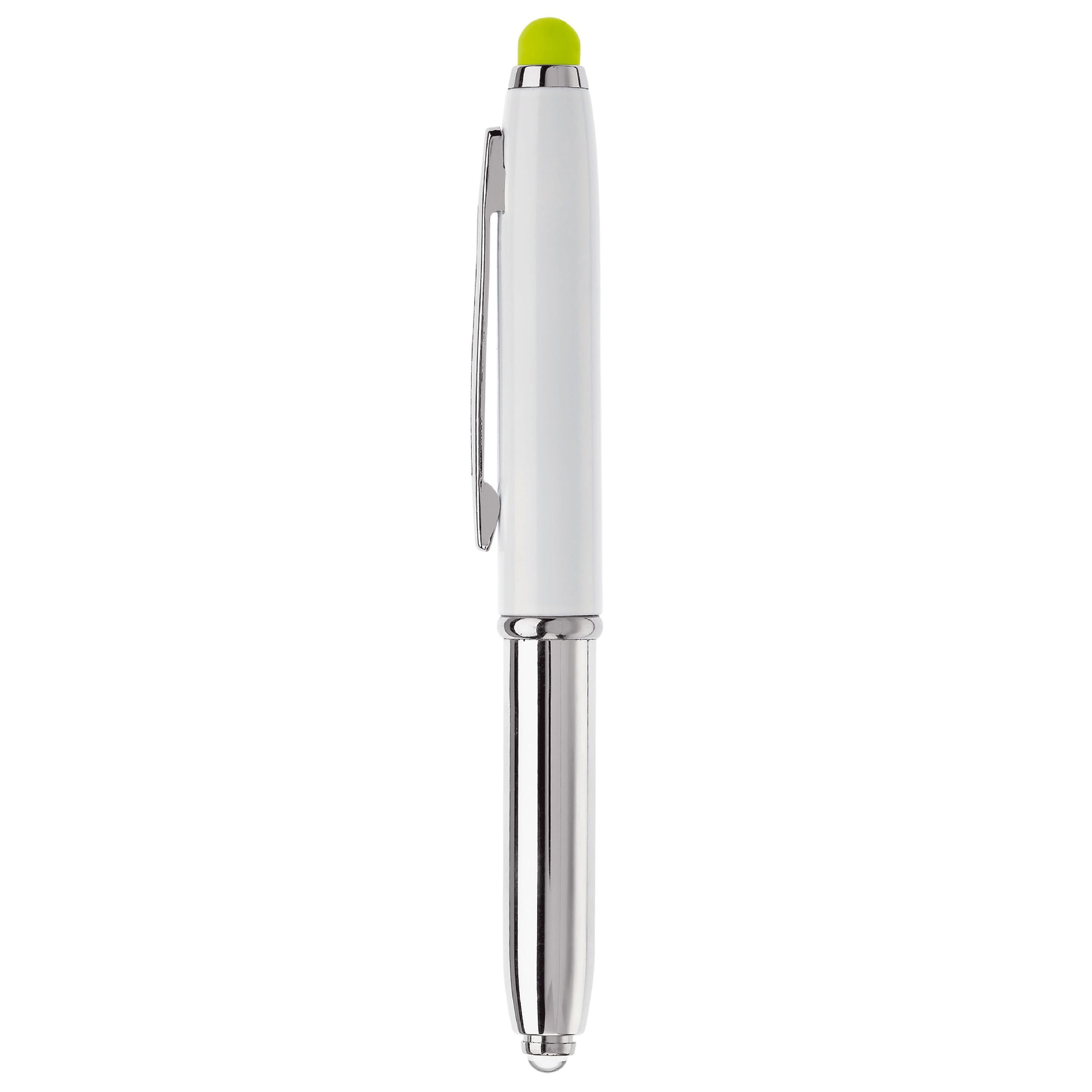Stylus Kugelschreiber Shine - weiss  -  hellgrün-9