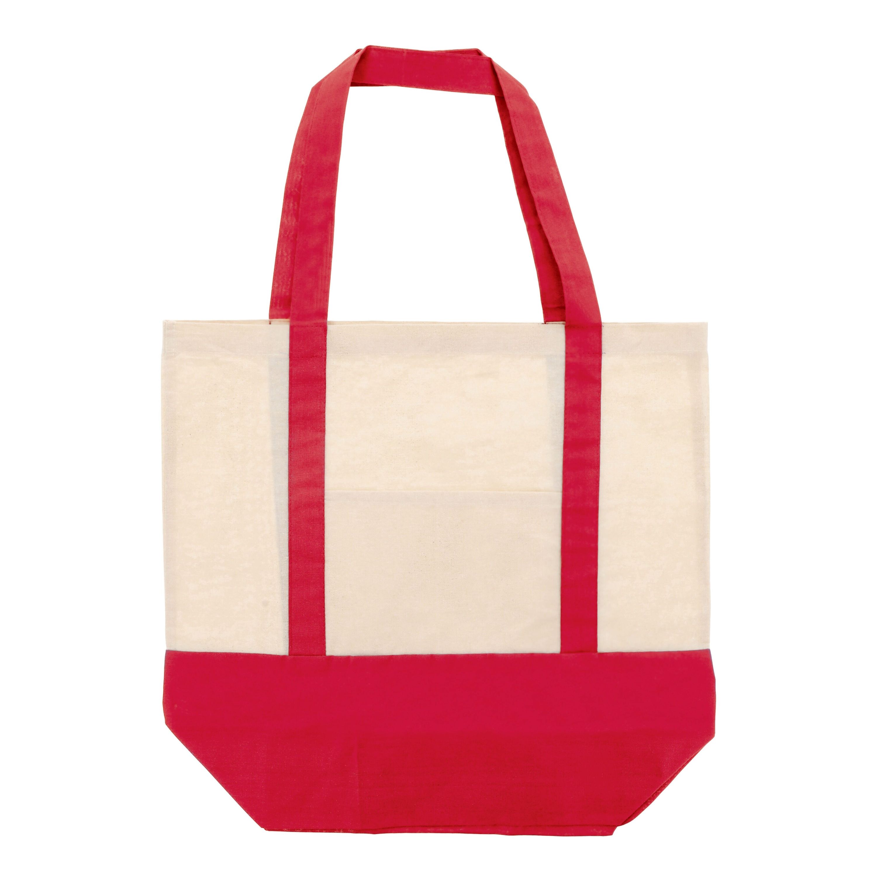 Einkaufstasche aus Baumwolle OEKO-TEX® 140g/m² 40x10x35cm - rot-322