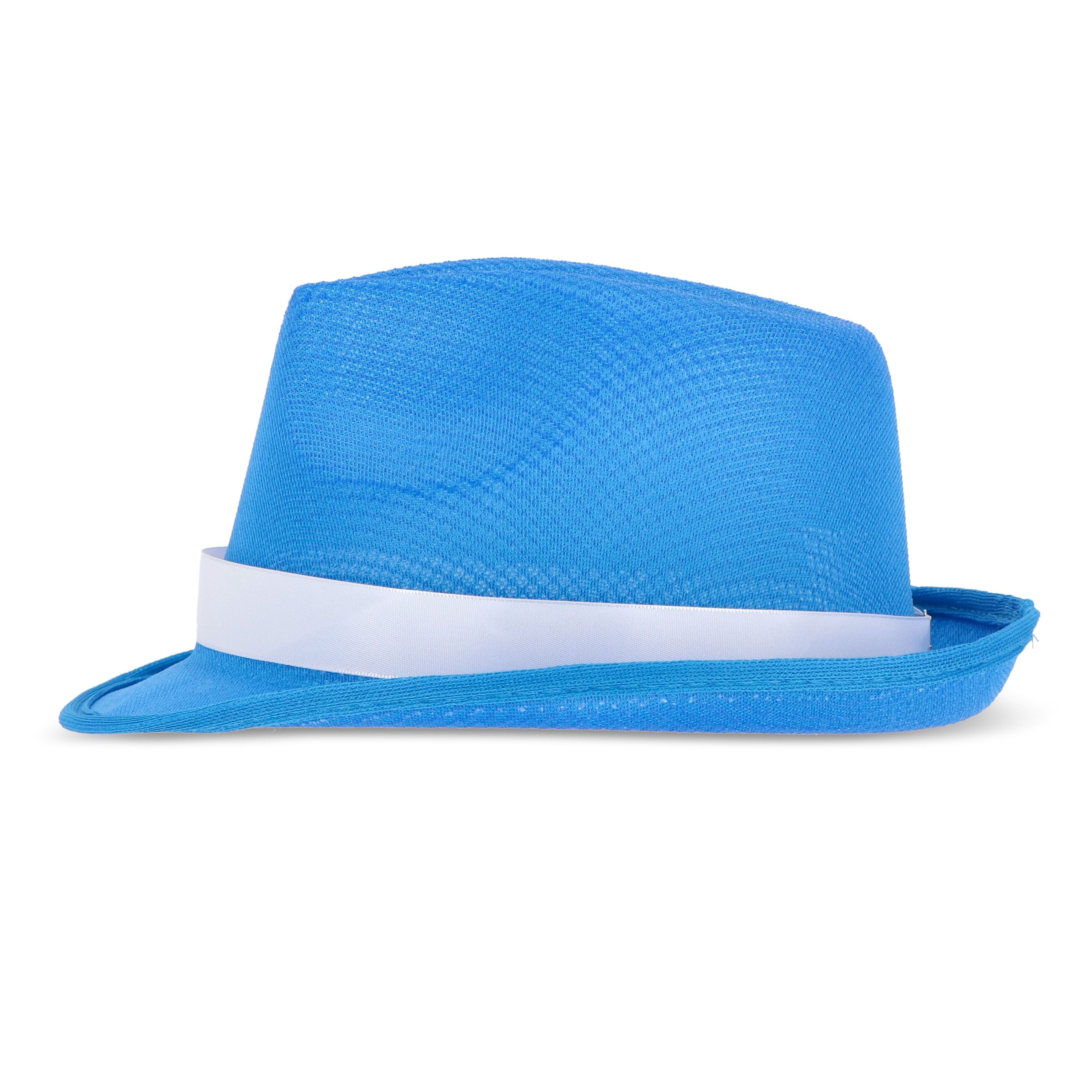 Polyestermütze mit band - blau-254