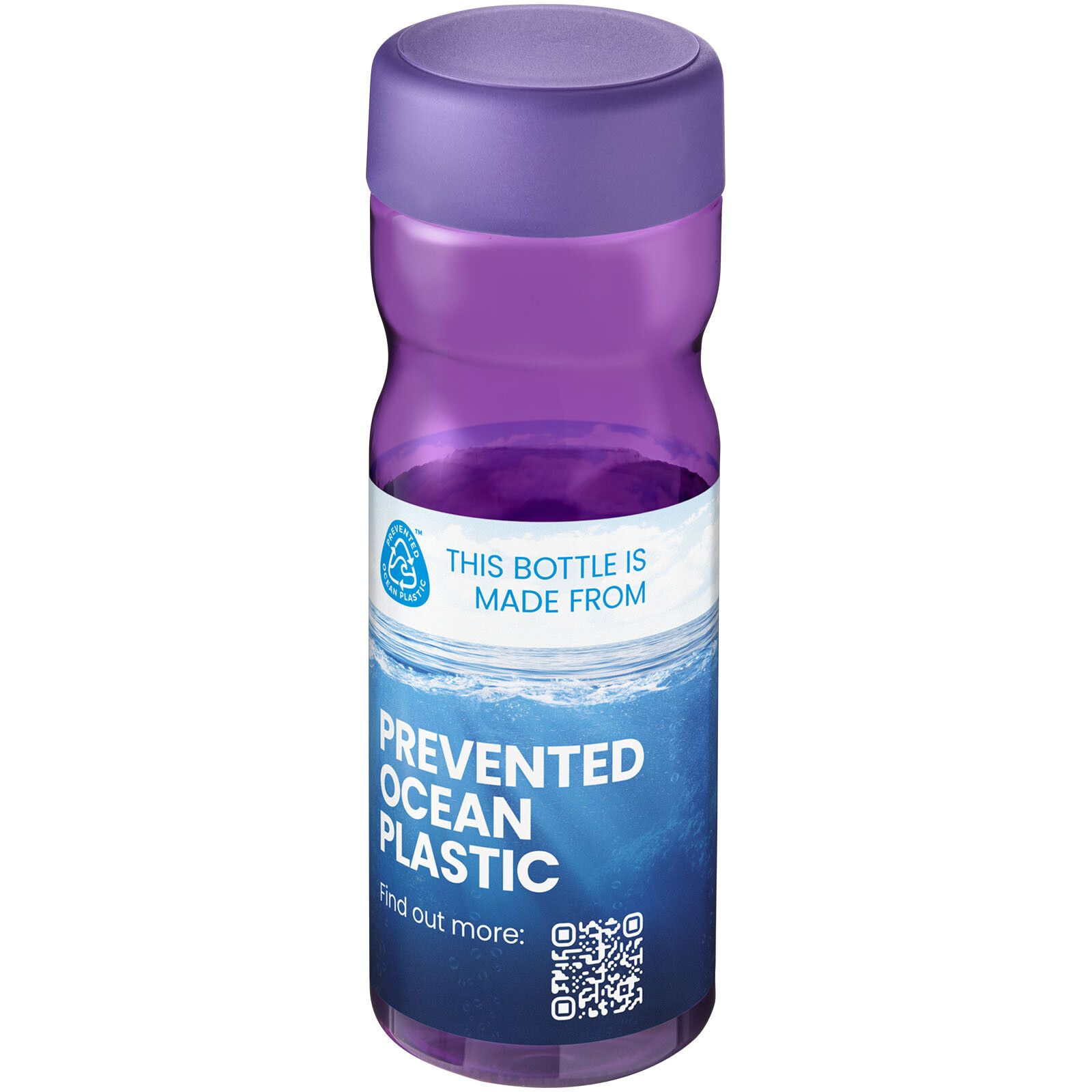 H2O Active Eco Base 650 ml Sportflasche mit Drehdeckel - lila -  lila-12